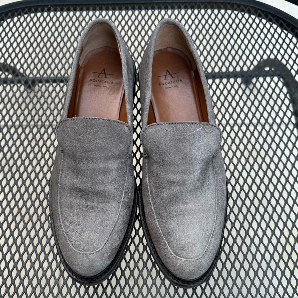Aquaitalia loafers size 6. Great condition.  Worn 2 or 3 times. Gold sue…